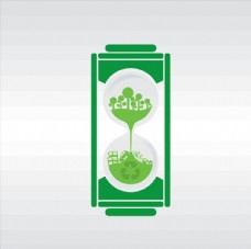 绿色环保电池图标图片