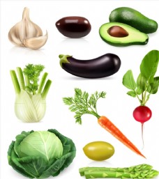 蔬菜水果逼真水果蔬菜图片