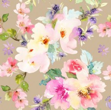 数码手绘水彩花图片