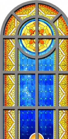 KTV教堂玻璃图案图片