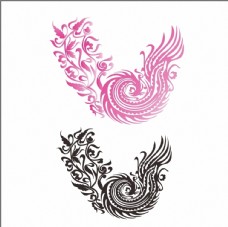 侗族剪纸刺绣凤鸟纹样图案图片