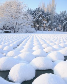 牡丹雪乡雪馒头图片