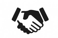 企业LOGO标志握手握手图标握手标志矢量图片