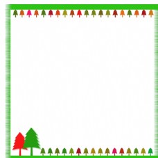 绿树卡通边框图片