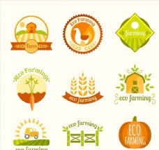 生态农耕标签图片