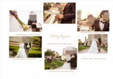 婚礼舞台教堂见证爱情相册模板图片