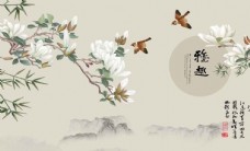 中国风设计花鸟图片