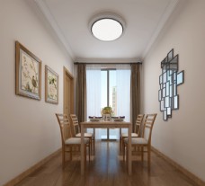 现代室内现代简约风餐厅室内设计效果图图片