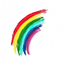 儿童绘画彩虹彩色背景图片