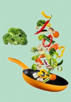 蔬菜透明食材炒菜图片