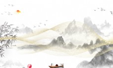 水墨中国风中国风背景图片