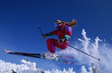雪山滑雪板滑雪海报单板滑雪图片