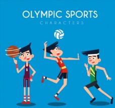 奥运会男运动员图片