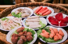 重庆小面文化火锅菜图片