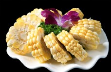蔬菜火锅配菜时蔬甜玉米图片