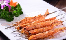 炒饭烤大虾图片