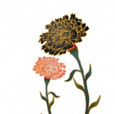 海棠花元素图片