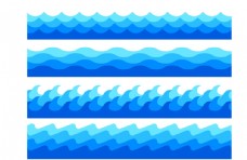 蓝色背景海浪波浪波纹图片