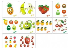 卡通水果数字卡片图片