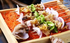 鲁菜山东菜夏威夷串烧海螺图片