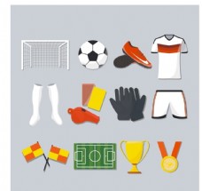 14款精致足球元素设计矢量素材图片