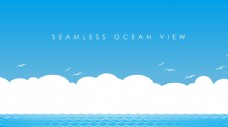 夏日海浪云图片