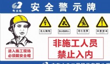 安全生产安全警示牌图片