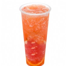 茶红柚冰沙图片
