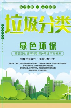 城市卫生宣传垃圾分类绿色环保图片