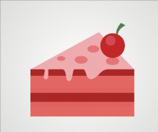 草莓蛋糕甜点矢量蛋糕图片