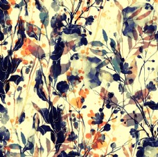 欧式花纹背景树叶抽象图片