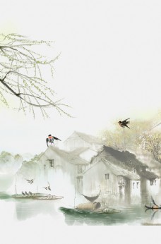 中国风设计水墨背景图片