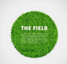 草地素材圆形绿色草坪图片