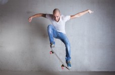 滑板运动图片