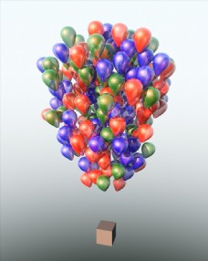 c4d气球动画工程图片