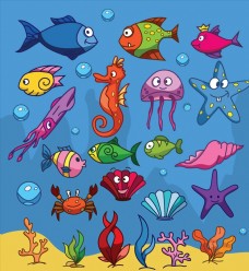 其他生物卡通海底生物图片