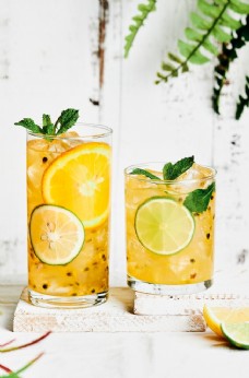 橙汁海报柠檬饮料图片