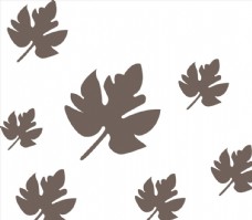 欧式花纹背景树叶矢量图图片