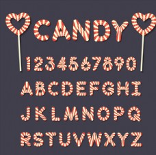 糖果字母和数字图片