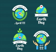 图片素材世界地球日标签图片