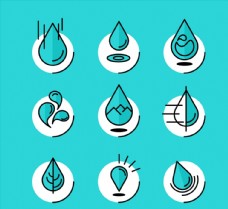 水珠素材创意水滴图标图片