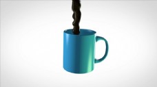 咖啡杯C4D模型动画倒咖啡在杯子图片