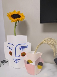 向日葵创意花瓶客厅摆件图片