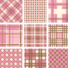 粉色格子布料图案图片