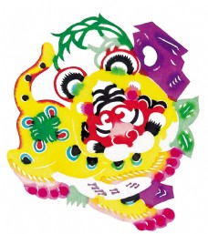 中华文化吉祥动物剪纸图片