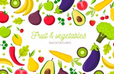 水果展板蔬菜水果图片