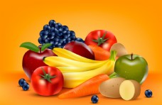 蔬果海报蔬菜水果图片