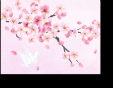 樱桃树手绘樱花图片