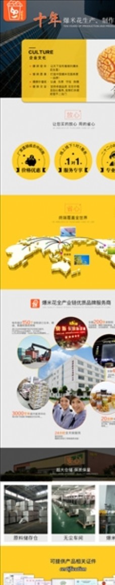 淘宝海报排版企业品牌故事公司历程图片