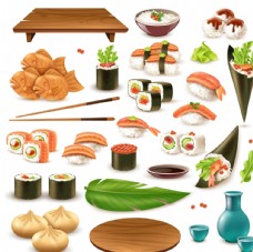 水果展板寿司蔬菜水果图片